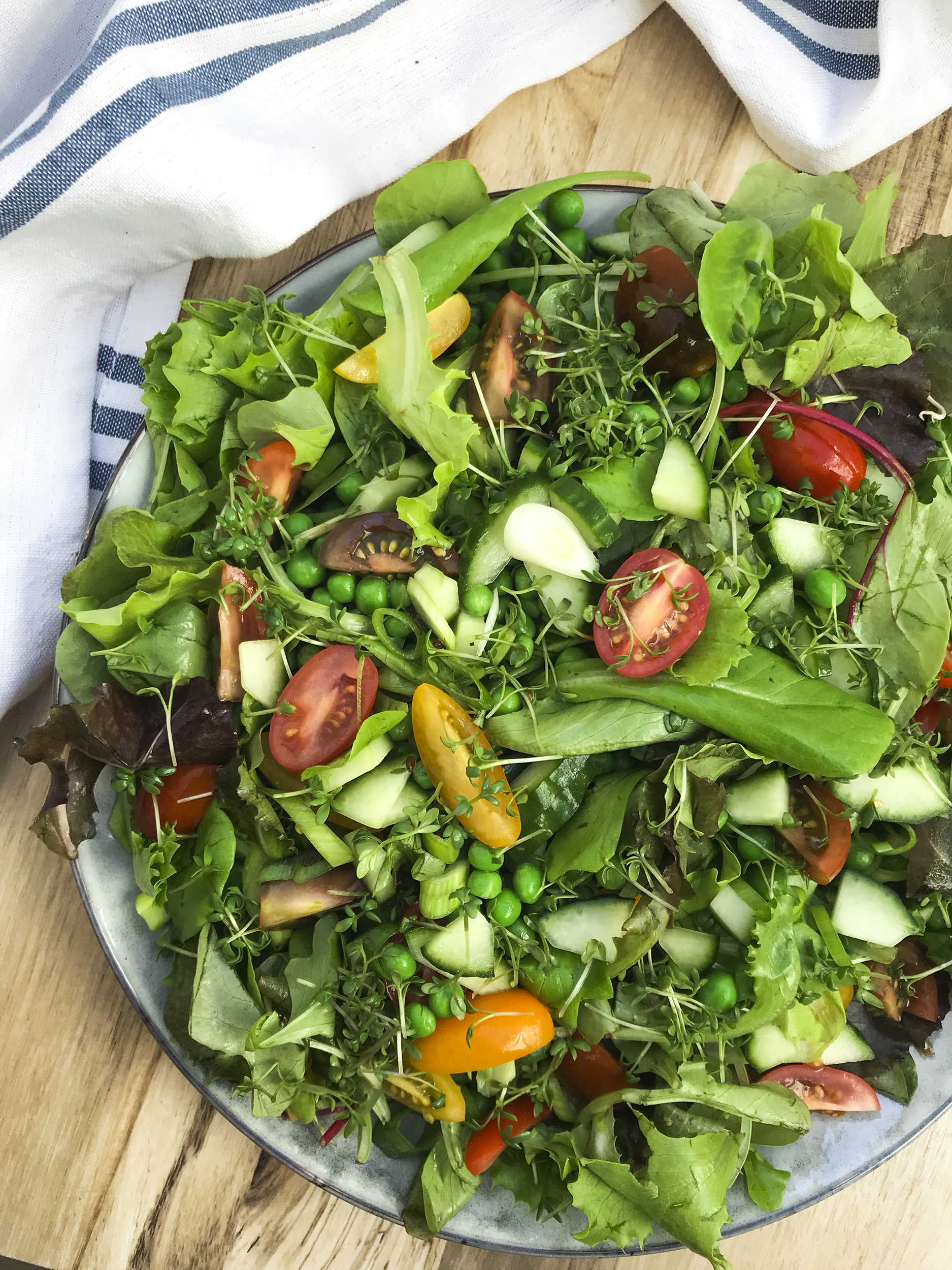 prosa Opmuntring Donation Simpel grøn salat: Hurtig salat, en sand hverdagssalat – Christinas Køkken